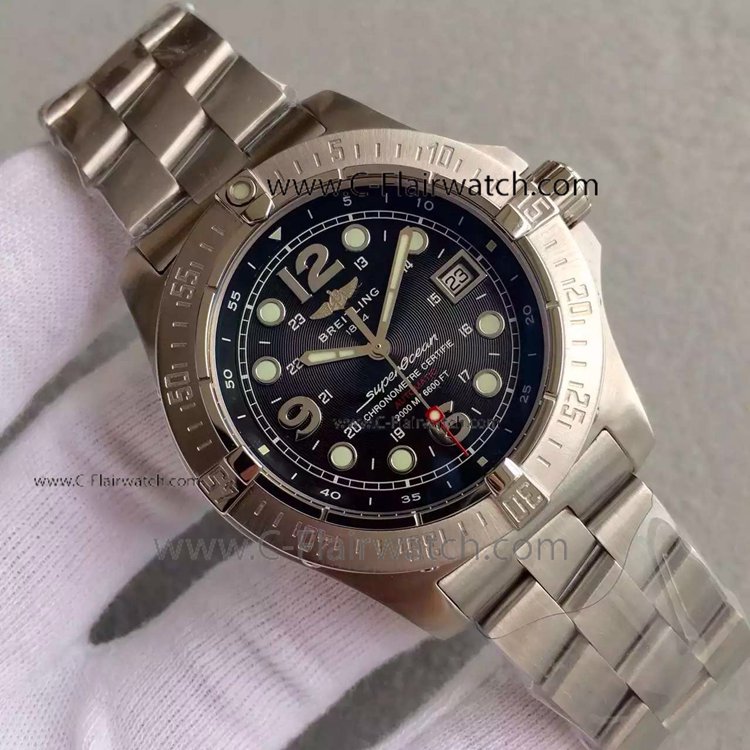 Fake Breitling Superocean Mens Watch Stainless Steel Black Dial Fake Breitling Superocean Mens Watch Stainless Steel Black Dial